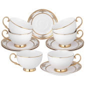 Чайный набор "ДВОРЕЦ" на 6 пер. 12 пр. 250 мл (кор=6наб.) LEFARD 115-375