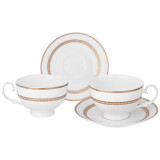 Чайный набор " ПРАЗДНИЧНЫЙ" на 2 пер. 4 пр. 300 мл (кор=8наб.) LEFARD 115-381