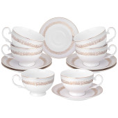 Чайный набор "ЗОЛОТОЙ ПЕСОК" на 6 пер. 12 пр. (кор=6наб.) LEFARD 115-387