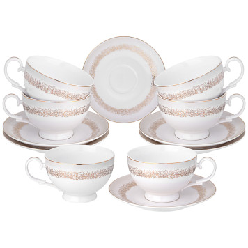 Чайный набор "ЗОЛОТОЙ ПЕСОК" на 6 пер. 12 пр. (кор=6наб.) LEFARD 115-387