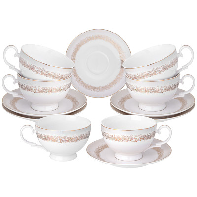 Чайный набор "ЗОЛОТОЙ ПЕСОК" на 6 пер. 12 пр. (кор=6наб.) LEFARD 115-387