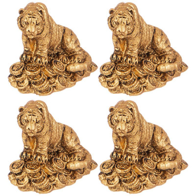 Набор фигурок "ТИГР" из 4 шт. 5*2,5*3,8 см LEFARD 117-342