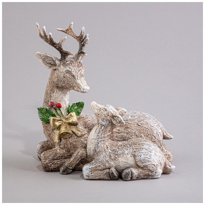 Статуэтка "ОЛЕНИ" 16х11х16,5 см LEFARD 121-107