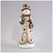 Статуэтка "СНЕГОВИК" с led-подсветкой 12,5х12х33,7 см LEFARD 121-108