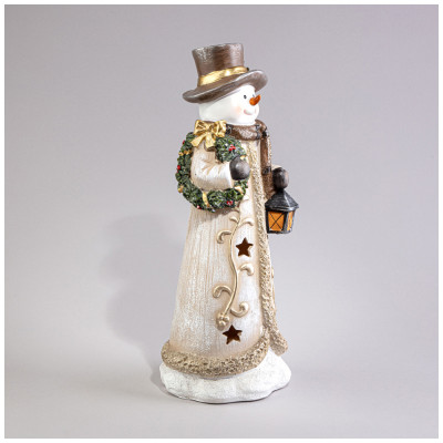 Статуэтка "СНЕГОВИК" с led-подсветкой 12,5х12х33,7 см LEFARD 121-108-1