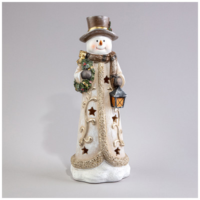 Статуэтка "СНЕГОВИК" с led-подсветкой 12,5х12х33,7 см LEFARD 121-108