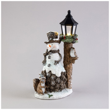 Статуэтка "СНЕГОВИК" с led-подсветкой 17,5х11,5х30 см LEFARD 121-114-2