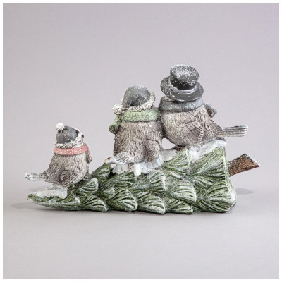 Статуэтка "ПТИЧКИ" с led-подсветкой 22х9,5х13 см LEFARD 121-118-1