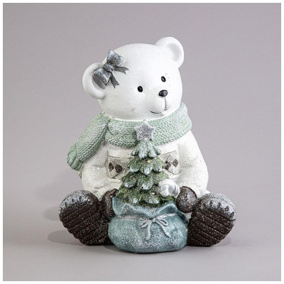 Статуэтка "МИШКА" с led-подсветкой 17х14,5х19 см LEFARD 121-147