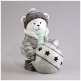 Статуэтка "СНЕГОВИК" с led-подсветкой 17х13х22,5 см LEFARD 121-148