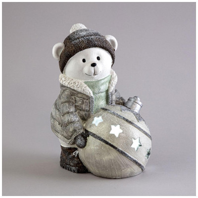 Статуэтка "СНЕГОВИК" с led-подсветкой 17х13х22,5 см LEFARD 121-148-2