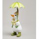 Статуэтка "УТКА ПОД ЗОНТИКОМ" 11х11х20 см LEFARD 121-159
