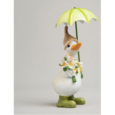 Статуэтка "УТКА ПОД ЗОНТИКОМ" 11х11х20 см LEFARD 121-159-5