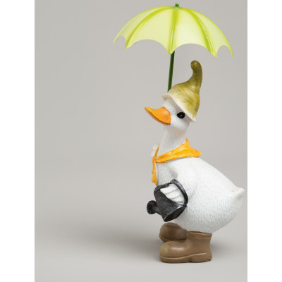 Статуэтка "УТКА ПОД ЗОНТИКОМ" 10,5х12х20 см LEFARD 121-160-4