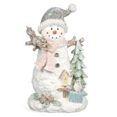 Статуэтка "СНЕГОВИК" с led-подсветкой 14,5х11,5х22,7 см LEFARD 121-166