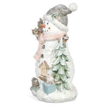 Статуэтка "СНЕГОВИК" с led-подсветкой 14,5х11,5х22,7 см LEFARD 121-166-1