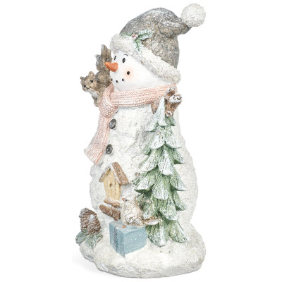 Статуэтка "СНЕГОВИК" с led-подсветкой 14,5х11,5х22,7 см LEFARD 121-166-1