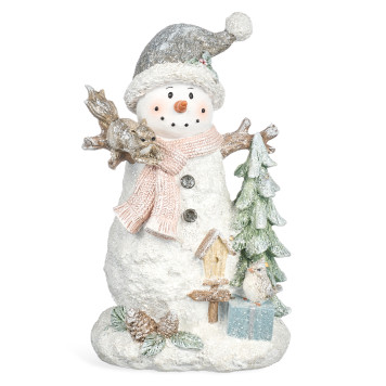 Статуэтка "СНЕГОВИК" с led-подсветкой 14,5х11,5х22,7 см LEFARD 121-166