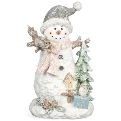 Статуэтка "СНЕГОВИК" с led-подсветкой 14,5х11,5х22,7 см LEFARD 121-166