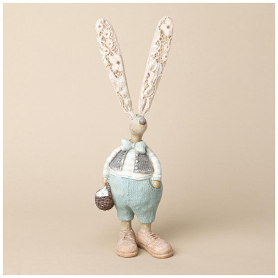 Фигурка декоративная кролик 9.5*6.5*28 см LEFARD 125-301-2