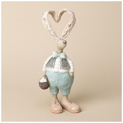 Фигурка декоративная кролик 9.5*6.5*28 см LEFARD 125-301-3