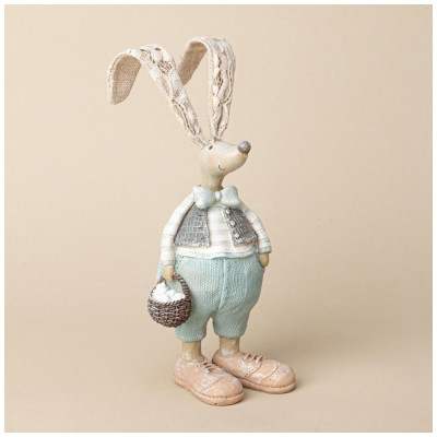 Фигурка декоративная кролик 9.5*6.5*28 см LEFARD 125-301-4