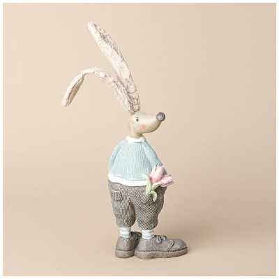 Фигурка декоративная кролик 8.5x7x28 см LEFARD 125-302