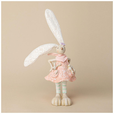 Фигурка декоративная кролик 10x10x29.5см LEFARD 125-305-3