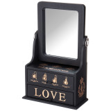 Шкатулка для украшений с зеркалом 24*11*31 см LEFARD 129-524