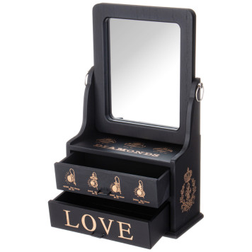 Шкатулка для украшений с зеркалом 24*11*31 см LEFARD 129-524-1