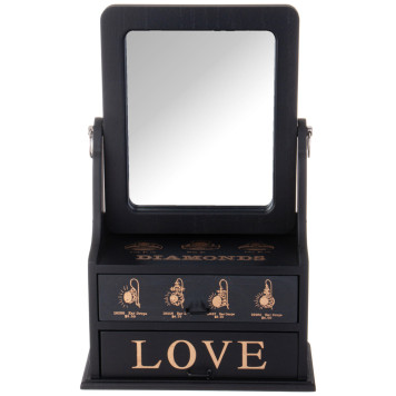 Шкатулка для украшений с зеркалом 24*11*31 см LEFARD 129-524-2