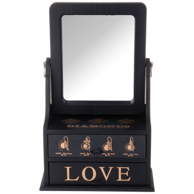 Шкатулка для украшений с зеркалом 24*11*31 см LEFARD 129-524-2