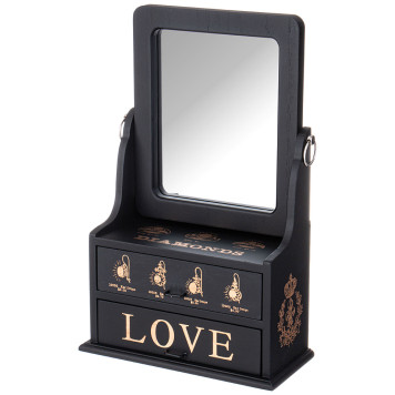 Шкатулка для украшений с зеркалом 24*11*31 см LEFARD 129-524