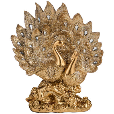 Фигурка " ПАВЛИНЫ" 17*8*19 см. серия " МАХАРАДЖИ" (кор=16шт.) LEFARD 146-1490-2