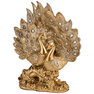 Фигурка " ПАВЛИНЫ" 17*8*19 см. серия " МАХАРАДЖИ" (кор=16шт.) LEFARD 146-1490