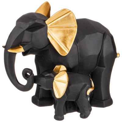 Статуэтка "ДВА СЛОНА" 21*15*20 см. серия "ОРИГАМИ" (кор=8шт.) LEFARD 146-1637
