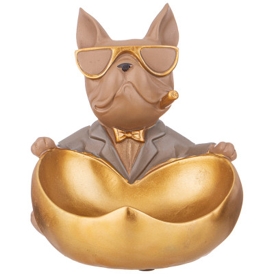 Подставка декоративная для мелочей "СОБАКА" 18,5х21х20см LEFARD 146-1734