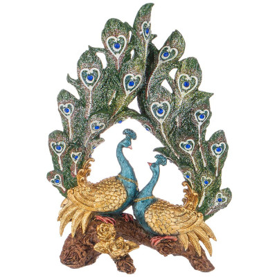 Фигурка декоративная "ПАВЛИНЫ" 24х11х34см LEFARD 146-1739