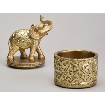 Фигурка декоративная "СЛОН" 11х9,5х18см LEFARD 146-1751-4