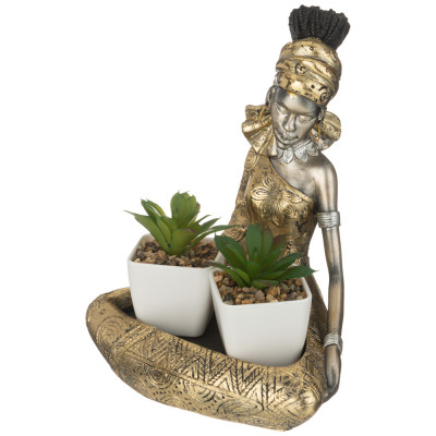 Подставка декоративная для мелочей " АФРИКАНКА" 17*13,5*20,5 см LEFARD 146-1803-2