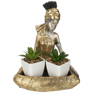 Подставка декоративная для мелочей " АФРИКАНКА" 17*13,5*20,5 см LEFARD 146-1803