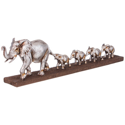 Фигурка декоративная "СЕМЬЯ СЛОНОВ" 49х7,8х12,8см LEFARD 146-1857-1