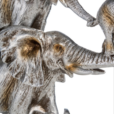 Фигурка декоративная "СЕМЬЯ СЛОНОВ" 22,8х7,2х21,3см LEFARD 146-1859-2