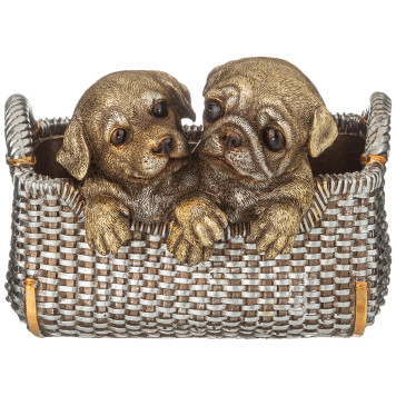 Подставка декоративная для мелочей "ЩЕНКИ" 22,9*18*16 см LEFARD 146-1866