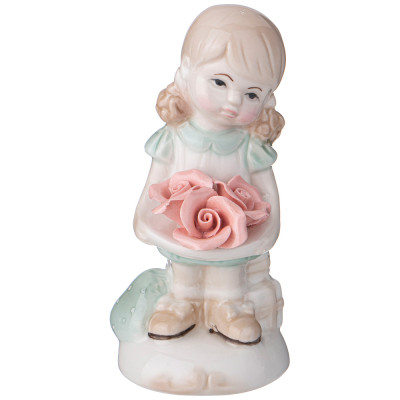 Фигурка "ДЕВОЧКА С РОЗАМИ", 5,6*5*12,5см LEFARD 146-1958