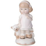Фигурка "ДЕВОЧКА С МИШКОЙ", 5,6*5*12,5см LEFARD 146-1959