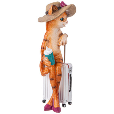 Фигурка декоративная " КОШКА-ПУТЕШЕСТВЕННИЦА" 7, 5х7х17, 3 см LEFARD 146-2095-1