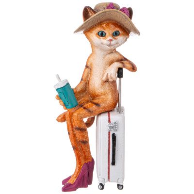 Фигурка декоративная " КОШКА-ПУТЕШЕСТВЕННИЦА" 7, 5х7х17, 3 см LEFARD 146-2095-2