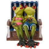 Фигурка декоративная "ЛЯГУШКИ НА ОТДЫХЕ" 16х11,2х11,2 см LEFARD 146-2104