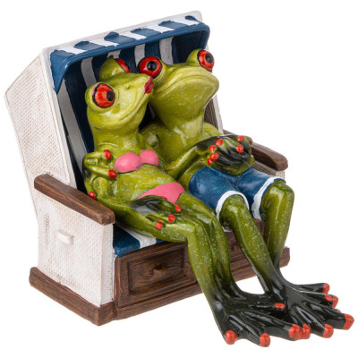 Фигурка декоративная "ЛЯГУШКИ НА ОТДЫХЕ" 16х11,2х11,2 см LEFARD 146-2104-1